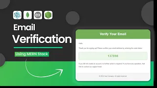 Email verification with OTP in MERN stack Email Verification Using Node js Express