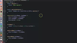 Static Methods in JavaScript Classes
