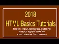 Tutorial 10 How to create input box text area box and buttons HTML Basics