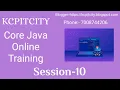 Core Java By KCP Sir SESSION - 10 Free Core Java Training For Beginners