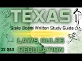 Texas Laws Rules Regulation Study Guide Written Test