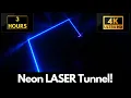 Ultra High Definition 4K Neon Tunnel Screensaver  – 3 HOURS Satisfying Background Video \u0026 Wallpaper!