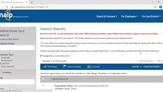 NALP Directory Tutorial