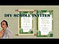 Make Fancy Scroll Invitations for Your Party