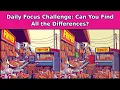 Daily Focus Challenge Corn Dog Stand 4 Puzzles Find All the Differences in 90s Each