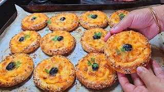 فطائر العشر دقائق بدون زبدة👌بحشوة اقتصادية ولذيذة متشبعوش منهم