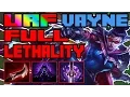URF 2017 VAYNE Full Lethality Build Broken League of Legends Patch 7 4 Patch 7 5