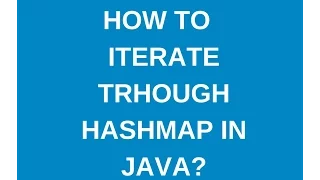 How to iterate through hashmap in java