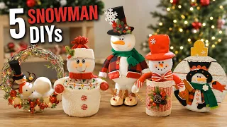 5 Snowman Christmas DIYs I Made This Year