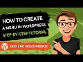 How To Create A Menu In WordPress 2023 GUIDE