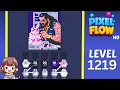 Pixel Flow Level 1219 Solution Walkthrough