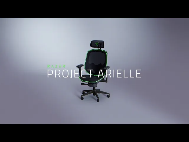 Razer Project Arielle | World's First Heating &amp; Cooling Mesh Gaming Chair