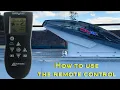How to use a max air fan remote control