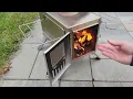 Cheap AMAZON Hot Tent Wood Stove Initial Setup Trash or Treasure