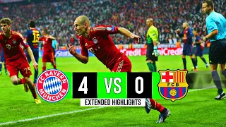 Bayern Munich Vs Barcelona 4 0 Extended Highlights Goals UCL 2013 