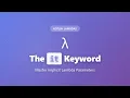 Kotlin Lambda it Keyword Explained - Implicit Parameter Tutorial for Beginners