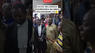 HECHE AKIJIANDAA KUZUNGUMZA NA MEDIA MAHAKAMANI LEO HAPA SIYO MAHALI PAZURI SANA Breaking 