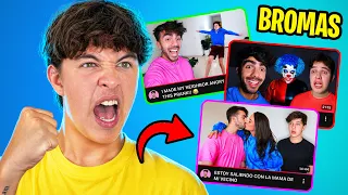 REACCIONE A TODAS LAS BROMAS QUE ME HIZO FEDE
