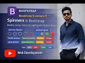 Bootstrap 5 Lecture 9 Spinners in Bootstrap Border Grow Colors Loading Animation Tutorial