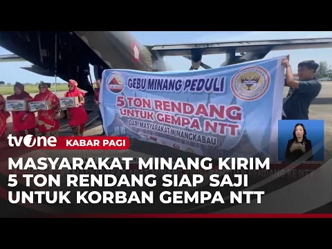 Masyarakat Adat Minang Kirim Bantuan Rendang untuk Korban Gempa NTT