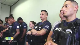 WPB Police Swear In New Officers While Mourning One of their Own