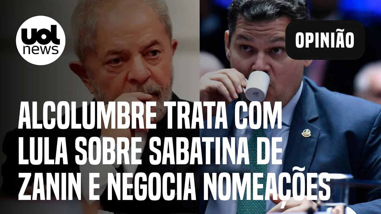 Alcolumbre trata com Lula sobre sabatina de Zanin e negocia nomeações com Planalto, diz jornal