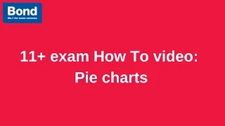 11 exam Maths - pie charts Bond 11