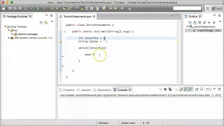 Java Tutorial 11 - Switch Statements