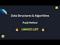 27 How pop Works in Linked Lists Step-by-Step Guide Master DSA in JavaScript