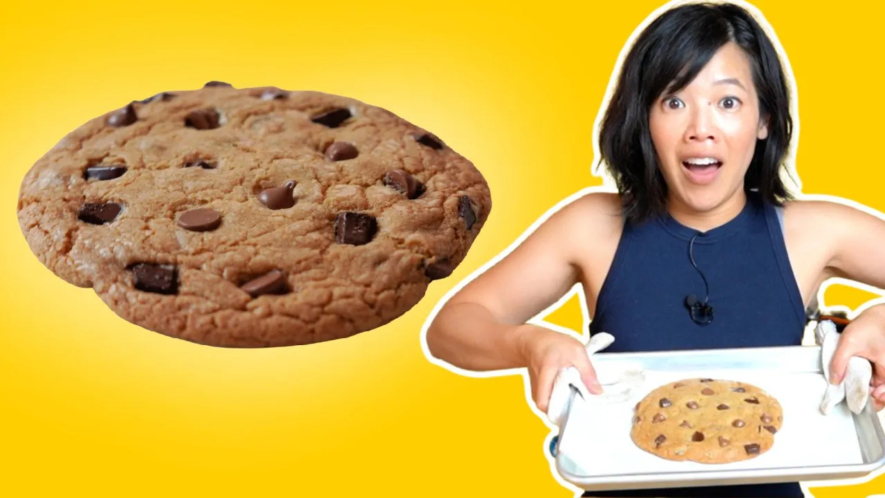 A BIG Cookie For One   Personal GIANT Chocolate Chip Cookie in 17 Minutes?