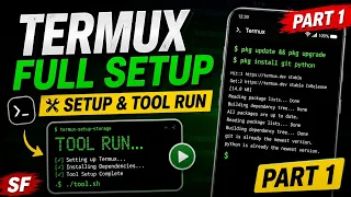 Termux Full Setup 2026 Complete Guide Tool Run Part 1 Install Python Git in Termux