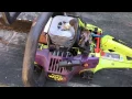 Poulan Wild Thing Chainsaw 2375 gas line routing part 1