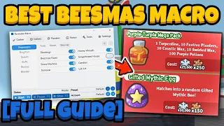BEST Beesmas Revolution Macro Settings For Snowflakes Gingerbreads Roblox Bee Swarm Simulator