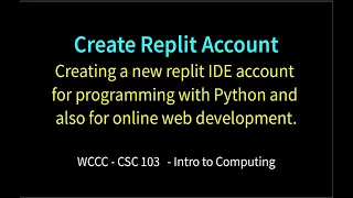 Create Replit Account