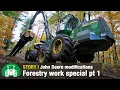John Deere Forestry Equipment Forestry with Haas Maschinenbau Part 1 Harvester Forwarder
