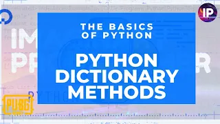 Dictionary Method Clear items popitem keys values - Python Tutorials PUBG GAME CODEING
