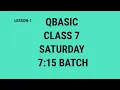 Qbasic class 7 lesson1