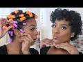 PERM ROD SET ON SHORT NATURAL HAIR Quick and Easy