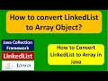How to convert LinkedList to Array Object Java Collection Framework