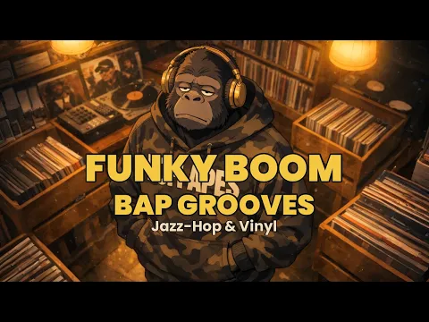 🐒 Funky Boom Bap Grooves | 90s Hip-Hop, Jazz-Hop & Vinyl Vibes for Chill Heads 🎷📼