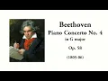 Beethoven: Piano Concerto No. 4 in G major, Op. 58 (with Score)