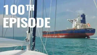 CLOSE ENCOUNTERS IN SHIPPING LANES! – SAILING FOLLOWTHEBOAT Ep 100