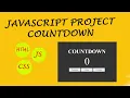 JavaScript Countdown project in html CSS and JS By Clicking Button number is increase and decrease
