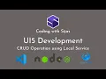 15 CRUD Operations with Local Service UI5 Development Visual Studio Code Coding with Sijas