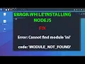 LINUX Error Cannot find module ini code MODULE - NOT