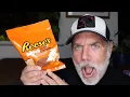 TRYING REESE S DIPPED ANIMAL CRACKERS