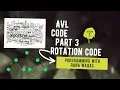 DSA AVL Code Part 3 Left Rotation Right Rotation Programming with Rana Waqas in
