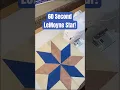 Make this LeMoyne Star Quilt Block with me in a minute