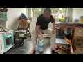 Deck of cards and a 5 L water bottle bicep blaster 