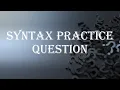Practice problem Solution - Python Syntax Python Tutorials Education Unplugged with Prasoon